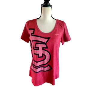 Nike Tee St. Louis Cardinals Baseball Red Athletic Fit T-Shirt Women's L